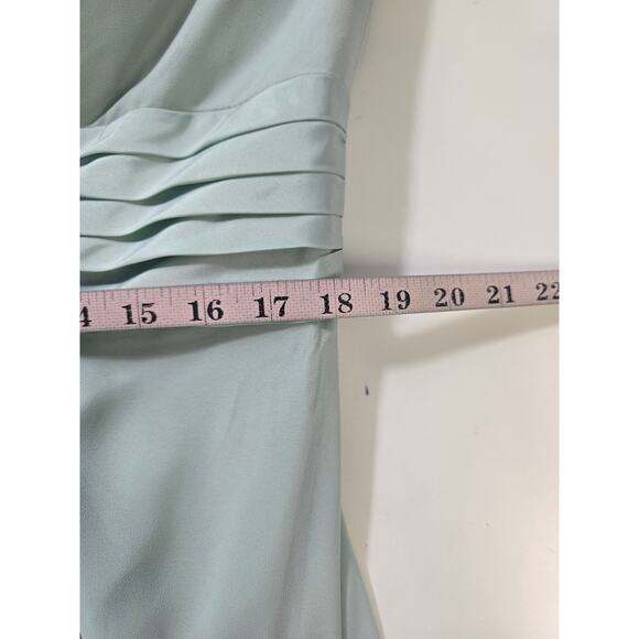 AW BRIDAL 16 2X plus sage green Dorian wedding formal party maxi dress NEW B135 - Picture 7 of 10